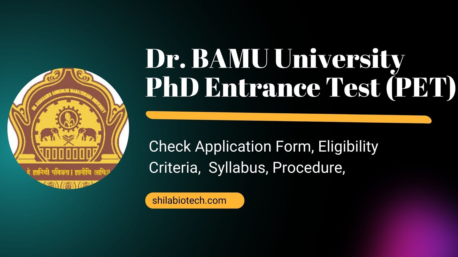 phd dr bamu