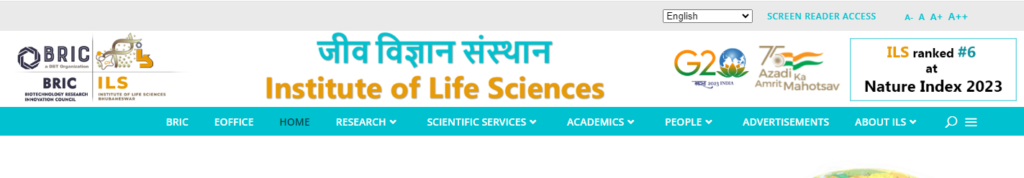 17 Junior Research Fellow (JRF) Positions Leading to PhD at ILS, Bhubaneswar | Apply Online Now