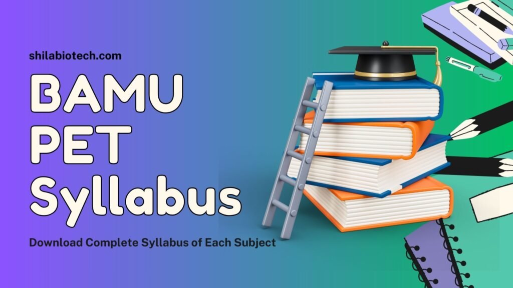 Dr. BAMU PET Syllabus 2024, Download Subject wise New Syllabus PDF