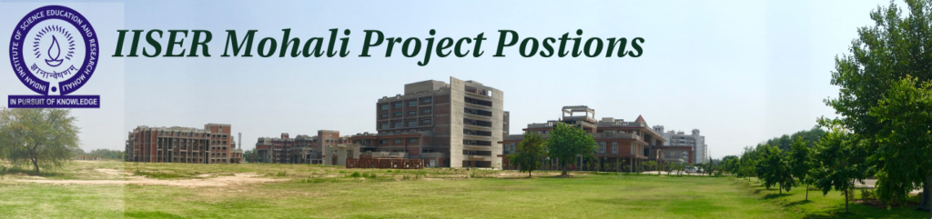 Junior Research Fellow (JRF) Position at IISER Mohali in Plant-Microbe Interaction Project