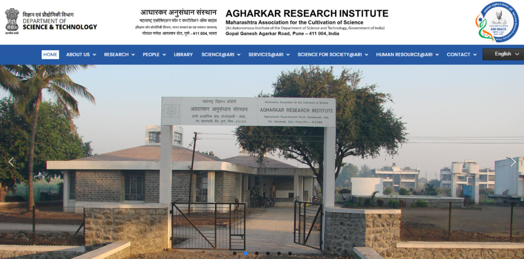 Junior Research Fellow (JRF) Position at MACS - Agharkar Research Institute, Pune