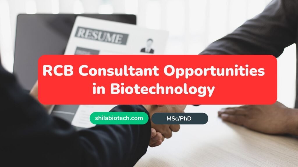 RCB Consultant Opportunities in Biotechnology