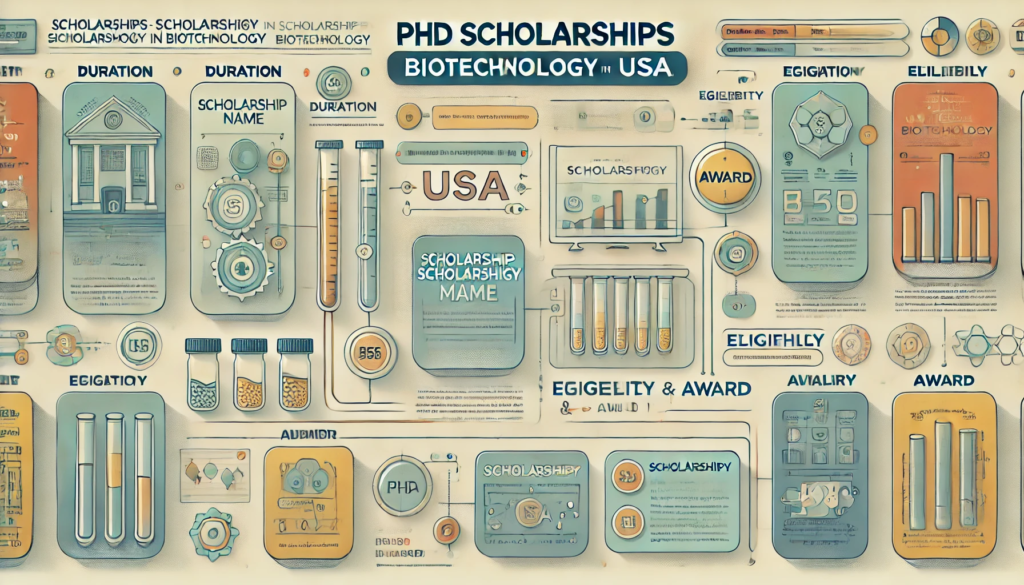 PhD in Biotechnology in USA with Scholarship in 2024